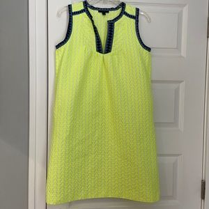 J Crew neon arrow print dress